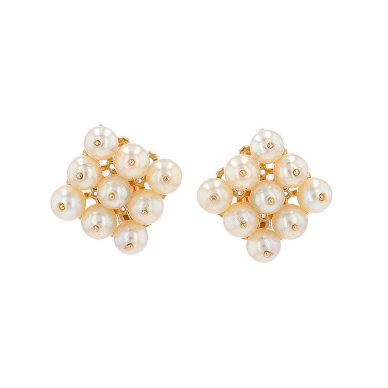 Acheter Boucles d'oreilles clip perles or jaune 11.66g Comme neuf - 1500,00 € Boucles d'oreilles clip perles or jaune 11.66g Comme neuf - reconditionné disponible sur Gemme Les Bijoux
